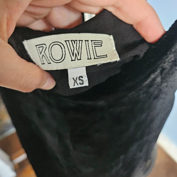 Black Velvet Slip Dress - Picture 4 of 8